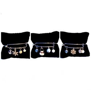 Snowflakes and Snowman Bracelet Bundle